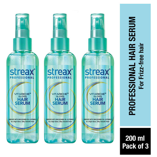 Streax Professional Vitariche Gloss Hair Serum, 3 pieces Buy at Indicrest