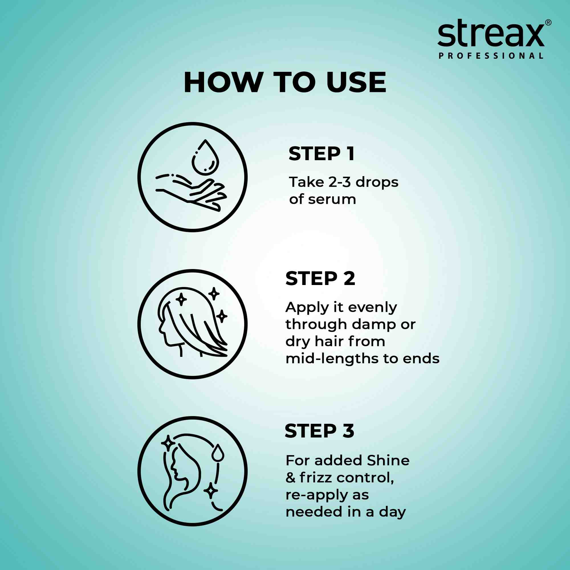 Streax Professional Vitariche Gloss Hair Serum, 3 pieces Buy at Indicrest Image 5