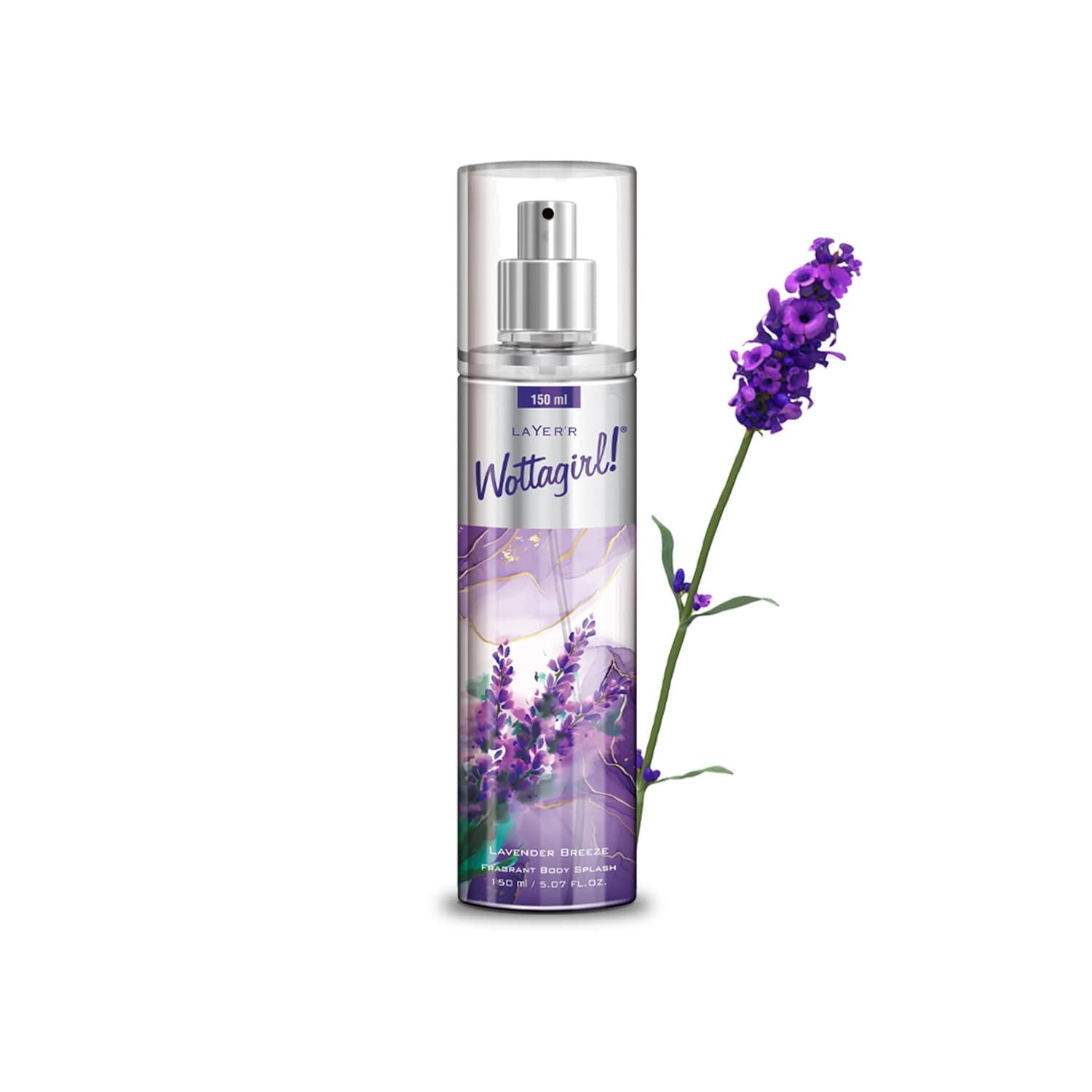 Wottagirl Wottagirl! Lavender Breeze Body Splash, 150ml | Long-Lasting Floral Fragrance for Women | Dreamy Lavender Notes | Soothing Scent, Skin-Friendly  - Buy from Indicrest