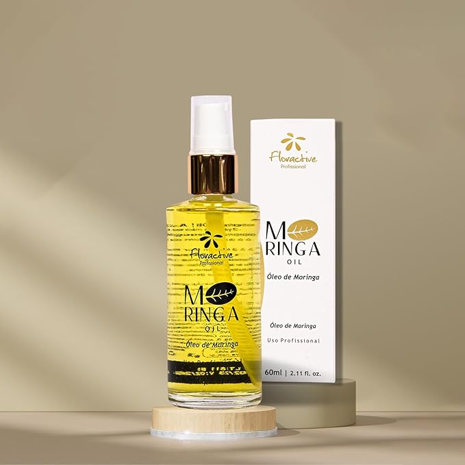 Floractive Profissional Moringa Oil 60ml | Nourishing Lightweight Hair Oil