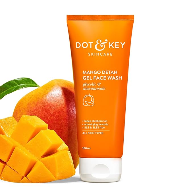 Dot & Key Mango Detan Gel Face Wash, 100ml