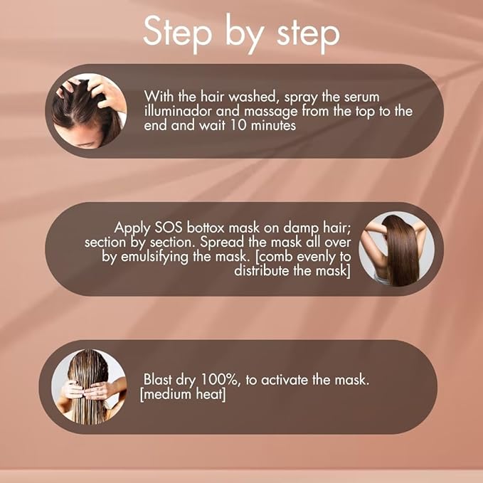 Floractive Profissional Macadamia Natural Oil Mask Botox, 500g