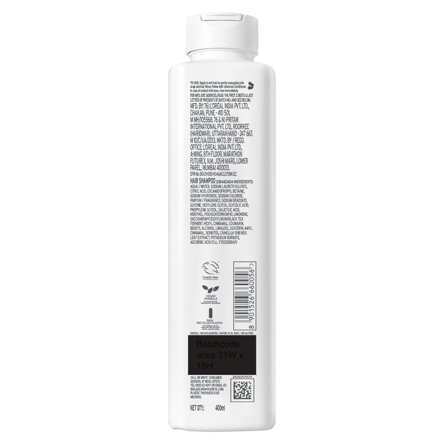 Biolage Scalp Sync Clarifying Shampoo, Soothes and Hydrates Scalp for up to 72 hours, Enriched with Fermented Tea and Glycolic Acid IFor Women & Men I Vegan & Cruelty-Free - Image 10 - Buy from Indicrest