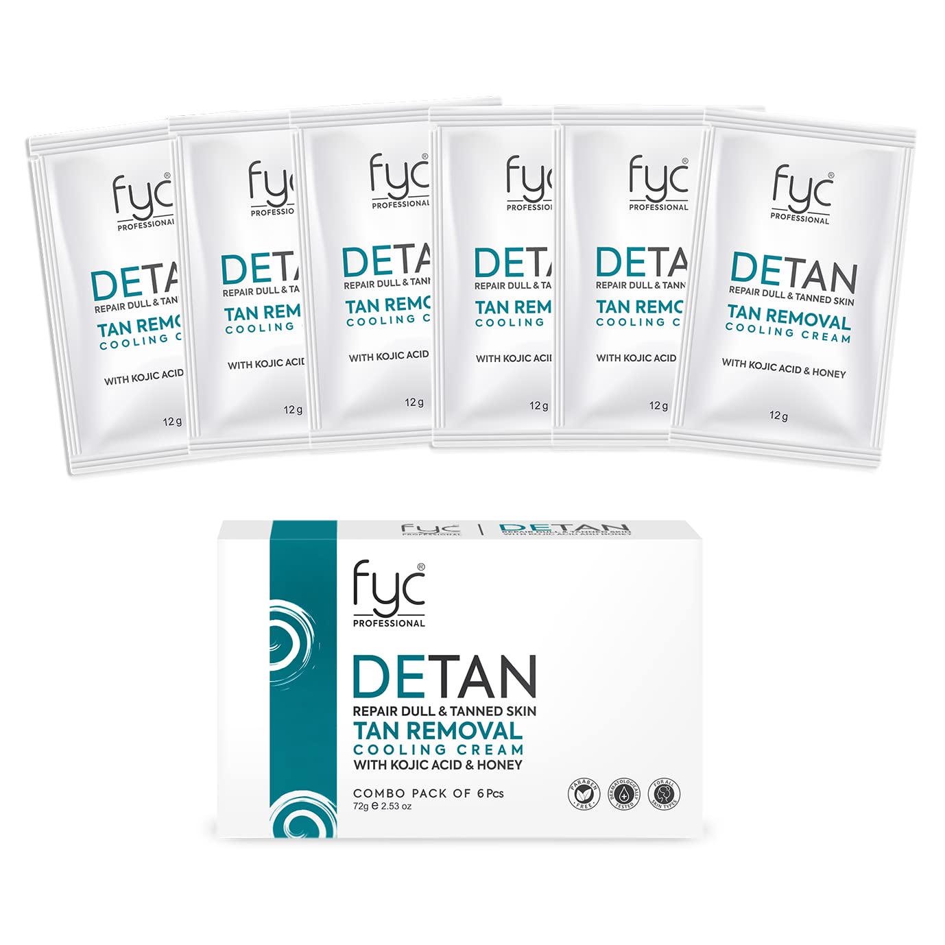 fyc-professional-detan-tan-removal-cooling-cream-for-repair-dull-tanned-skin-combo-pack - Image 2 - Buy from Indicrest