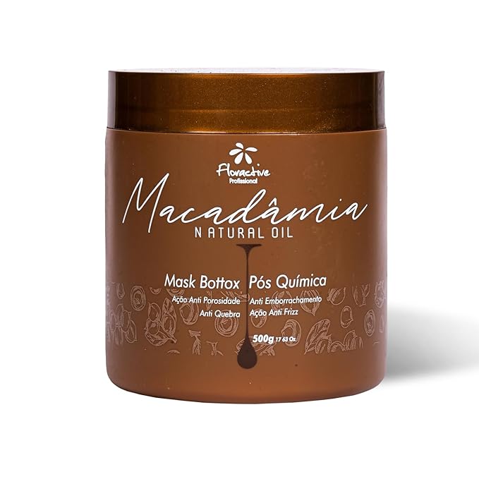 Floractive Profissional Macadamia Natural Oil Mask Botox, 500g