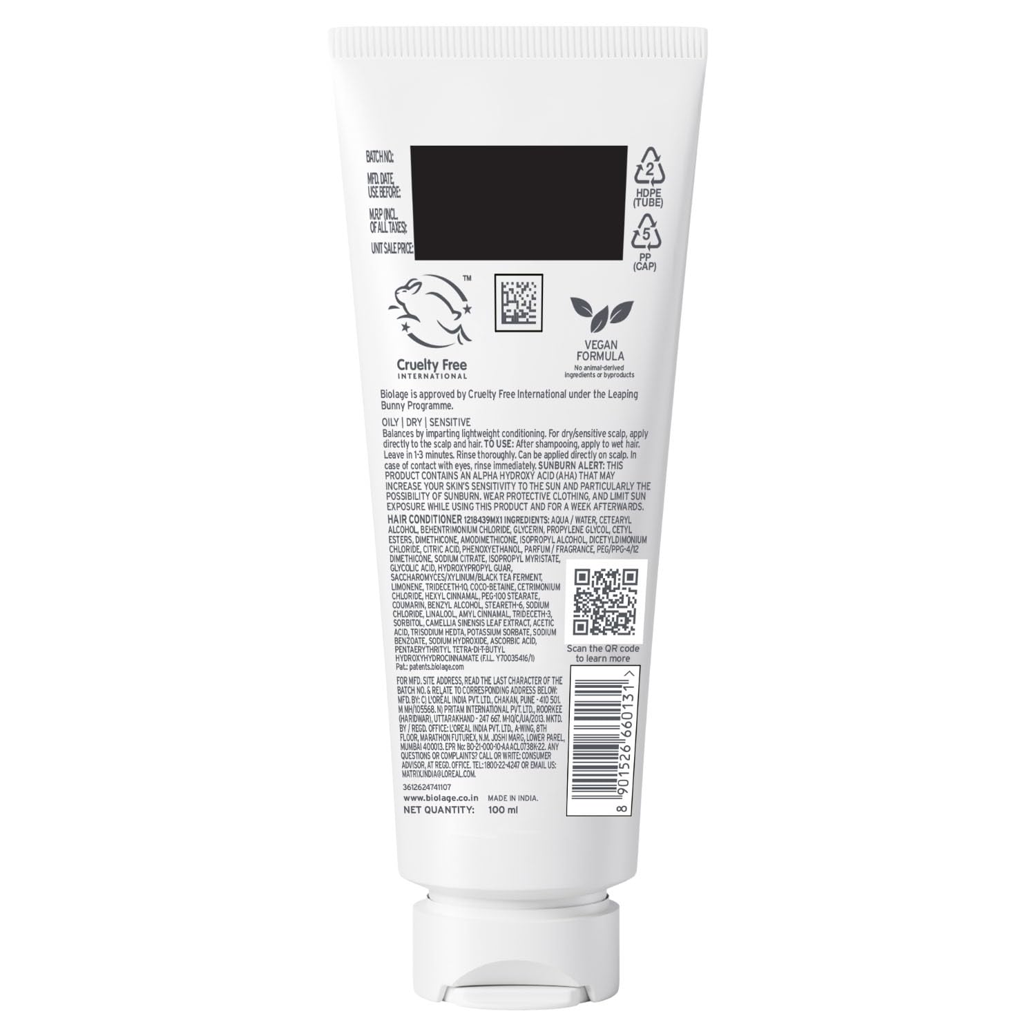 Biolage Scalp Sync Universal Conditioner - Nourishing & Hydrating for All Scalp Types, Lightweight Moisturizing & Conditioning, Fermented Tea Blend & Glycolic Acid, Vegan & Paraben-Free - Image 10 - Buy from Indicrest