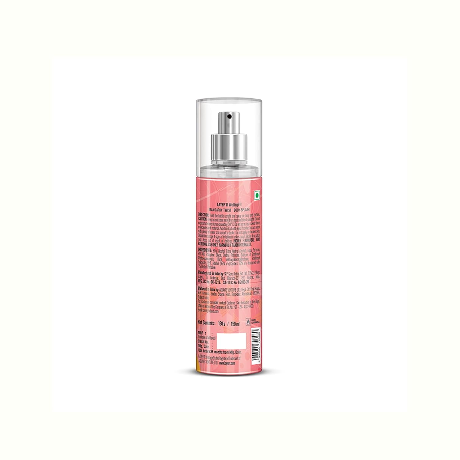 Wottagirl Wottagirl! Mandarin Twist Body Mist 150ml | Long-Lasting Fruity Fragrance for Women | Orange & Raspberry Notes - Image 6 - Buy from Indicrest