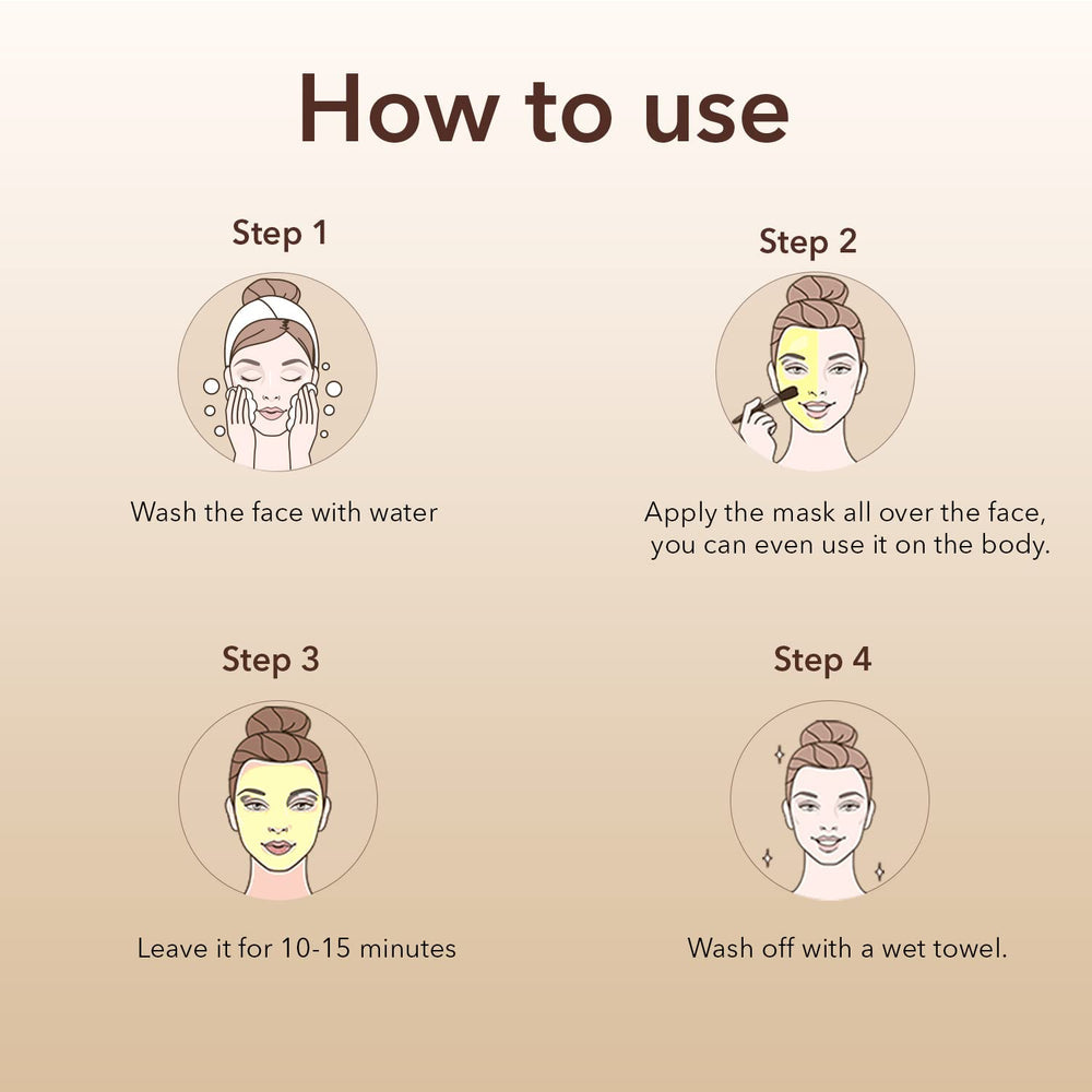 Sara D-Tan Caffeine Mask Pack For Instant Tan Removal and Brightening Glow, 330g - Image 6 - Buy from Indicrest