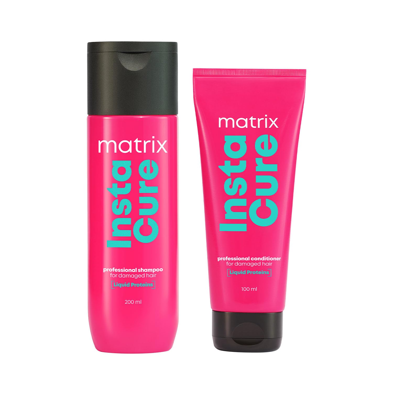 Matrix InstaCure Shampoo & Conditioner Combo with Liquid Protein for Damaged Hair| Ditch Damage from the 1st Use*| Reduced Split Ends, Breakage, Knotting | For All Hair Types - Buy from Indicrest