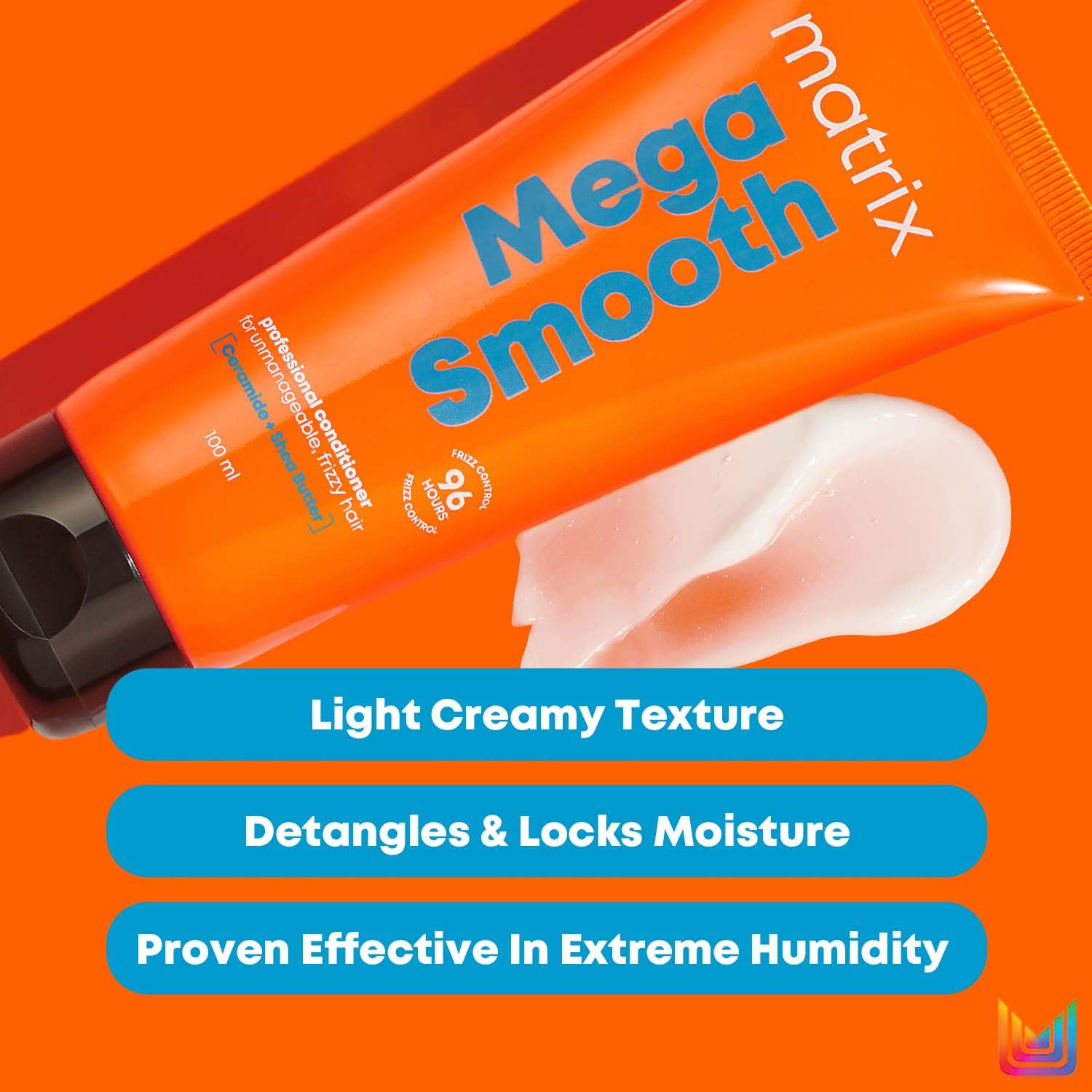 Matrix Mega Smooth Shampoo and Conditioner Combo with Shea Butter |Max Smoothness for 4 Days | Used by 1 Lakh Hairstylists* | For All Hair Types | Paraben Free - Image 5 - Buy from Indicrest