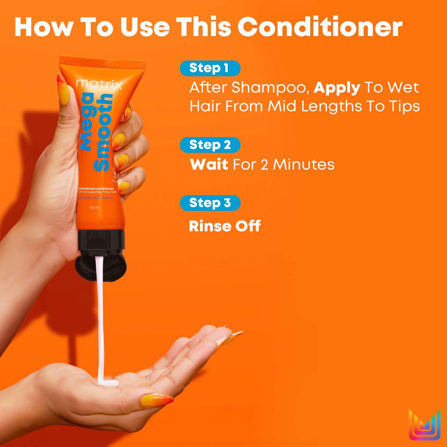 Matrix Mega Smooth Conditioner with Shea Butter and Ceramides for Frizzy Hair |Max Smoothness for 4 Days | Used by 1 Lakh Hairstylists*|For All Hair Types | Paraben Free - Image 7 - Buy from Indicrest