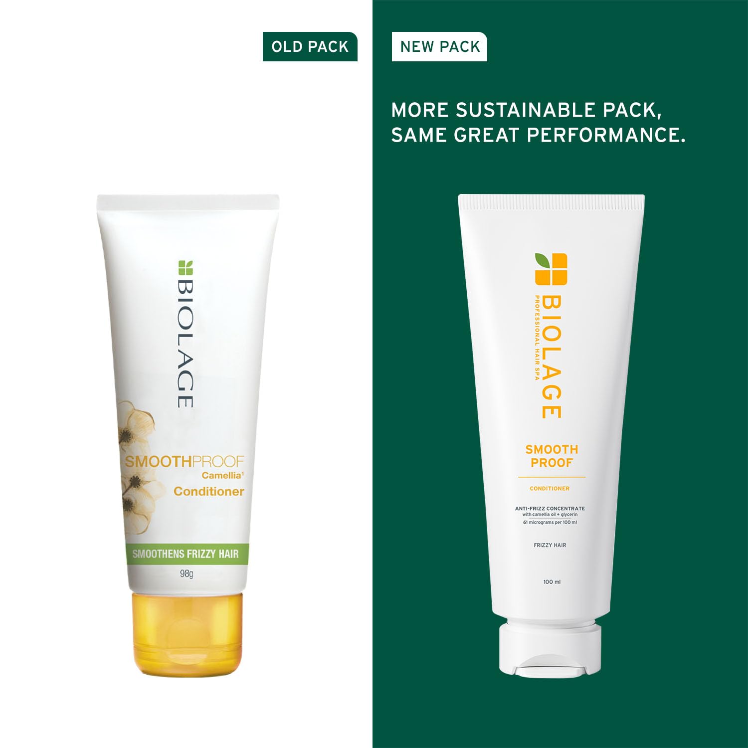 Biolage Smoothproof Conditioner For Frizzy Hair | Provides Humidity Control & Anti-Frizz Smoothness With Camellia Flower Natural Vegan - Image 2 - Buy from Indicrest