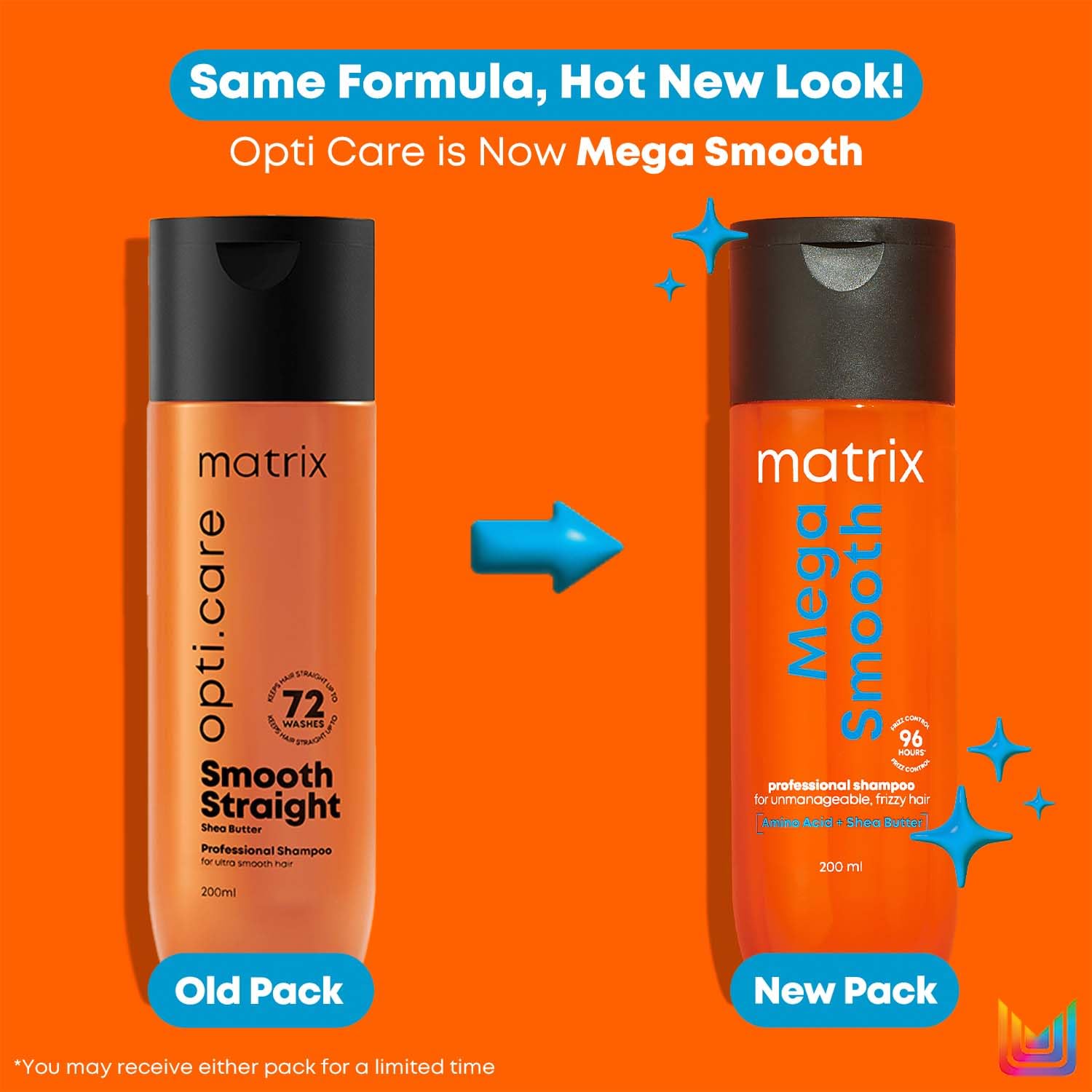 Matrix Mega Smooth Professional Shampoo with Shea Butter & Amino Acids, for Frizzy Hair | Max Smoothness for 4 Days | Used by 1 Lakh Hairstylists*| For All Hair Types | Paraben Free - Image 2 - Buy from Indicrest