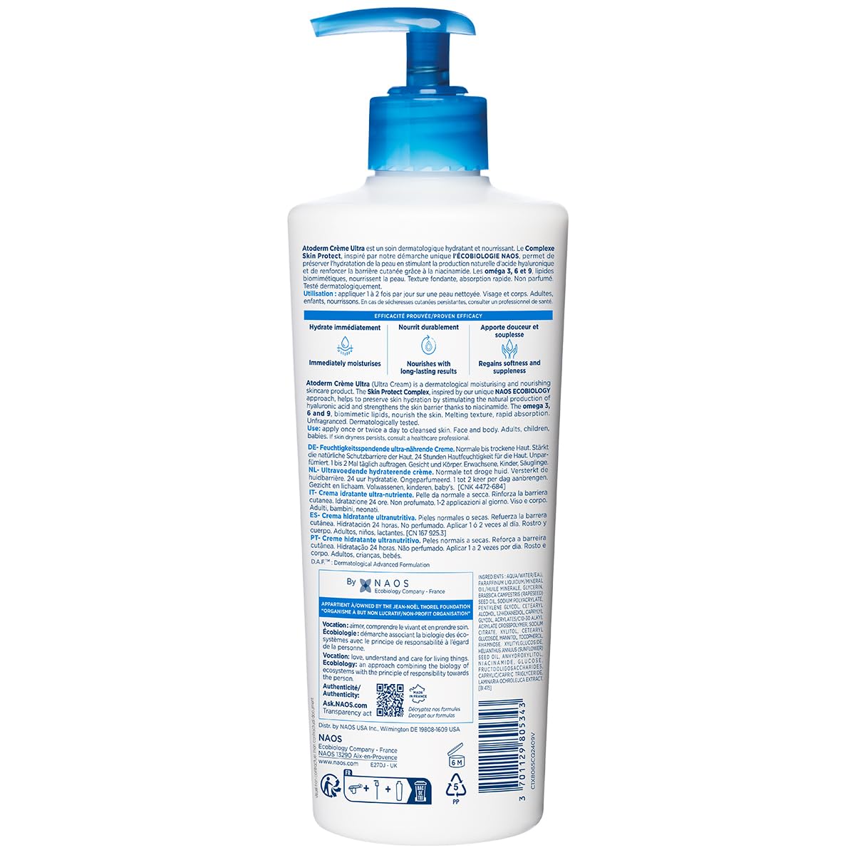 Bioderma Atoderm Creme Ultra, 500ml