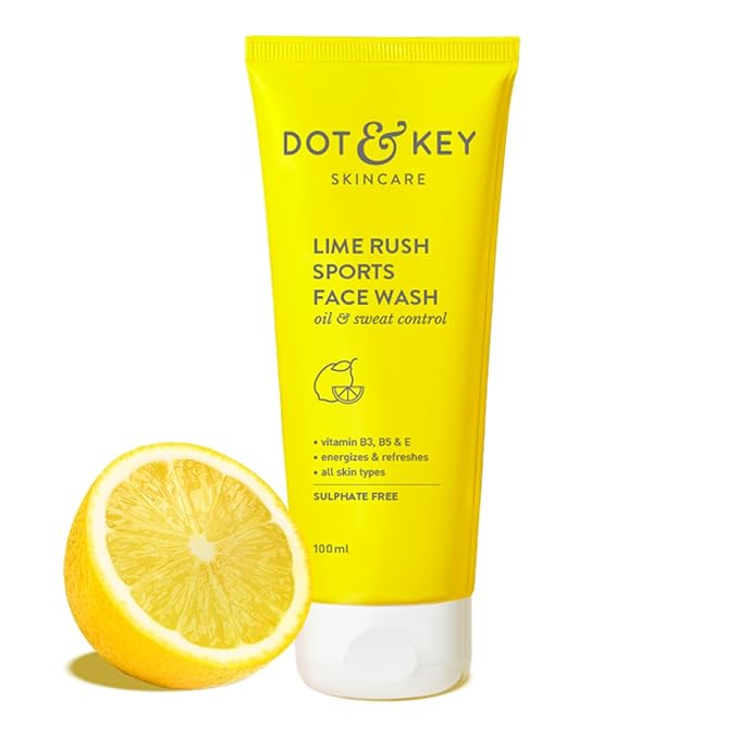 Dot & Key Lime Rush Sports Face Wash (Deep Cleans Oil, Sweat & Dirt), 100ml Buy at Indicrest