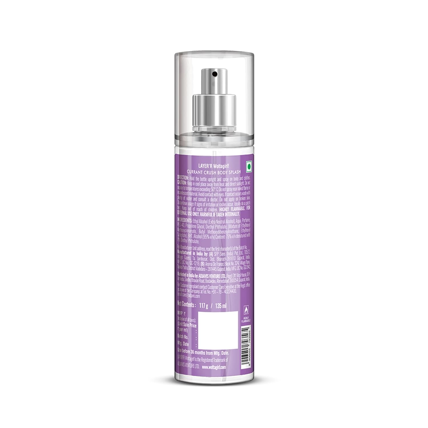 Wottagirl Wottagirl! Currant Crush Body Splash, 135ml | Long-Lasting Fresh & Fruity Floral Body Mist for Women | Strawberry, Blackcurrant & Rose Notes  - Image 6 - Buy from Indicrest