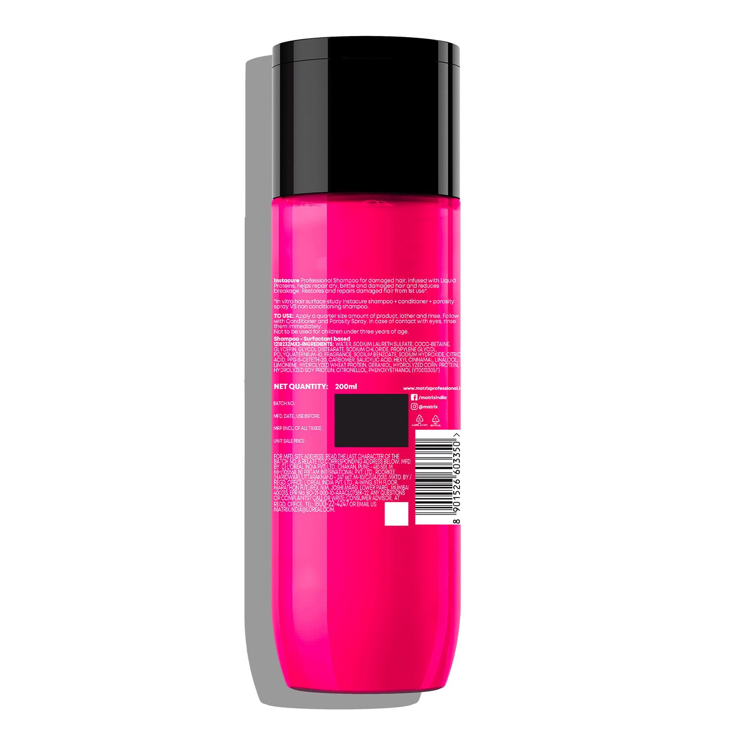 Matrix InstaCure Professional Liquid Protein Shampoo, for Damaged Hair | Reduced Split Ends, Breakage, Knotting | For All Hair Types | Paraben Free - Image 9 - Buy from Indicrest