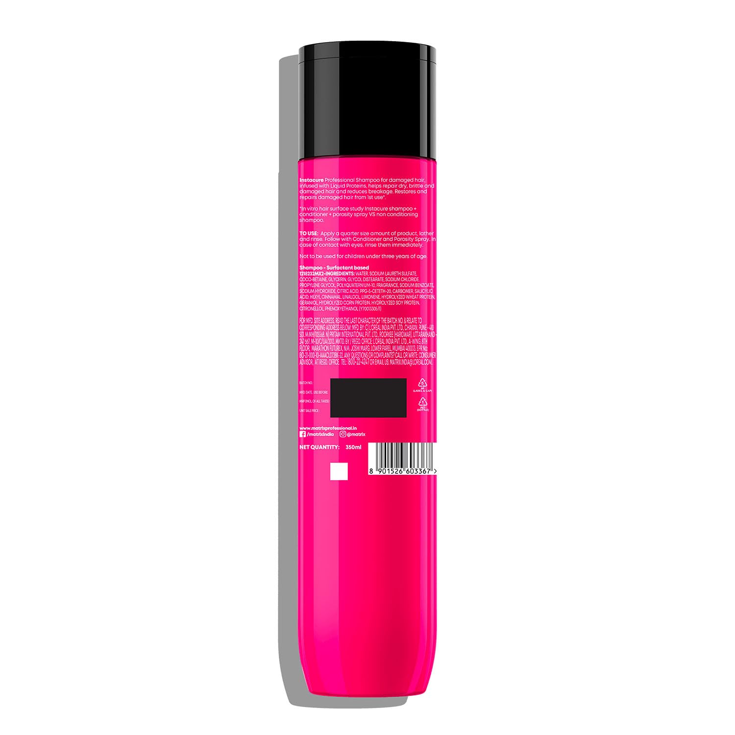 Matrix InstaCure Professional Liquid Protein Shampoo, for Damaged Hair | Reduced Split Ends, Breakage, Knotting | For All Hair Types | Paraben Free - Image 9 - Buy from Indicrest