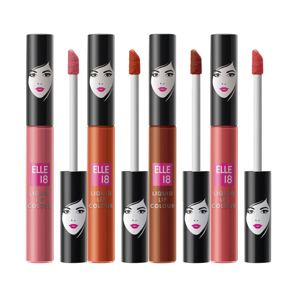 Elle 18 Nude Liquid Lips - Combo Pack of 4 Buy at Indicrest