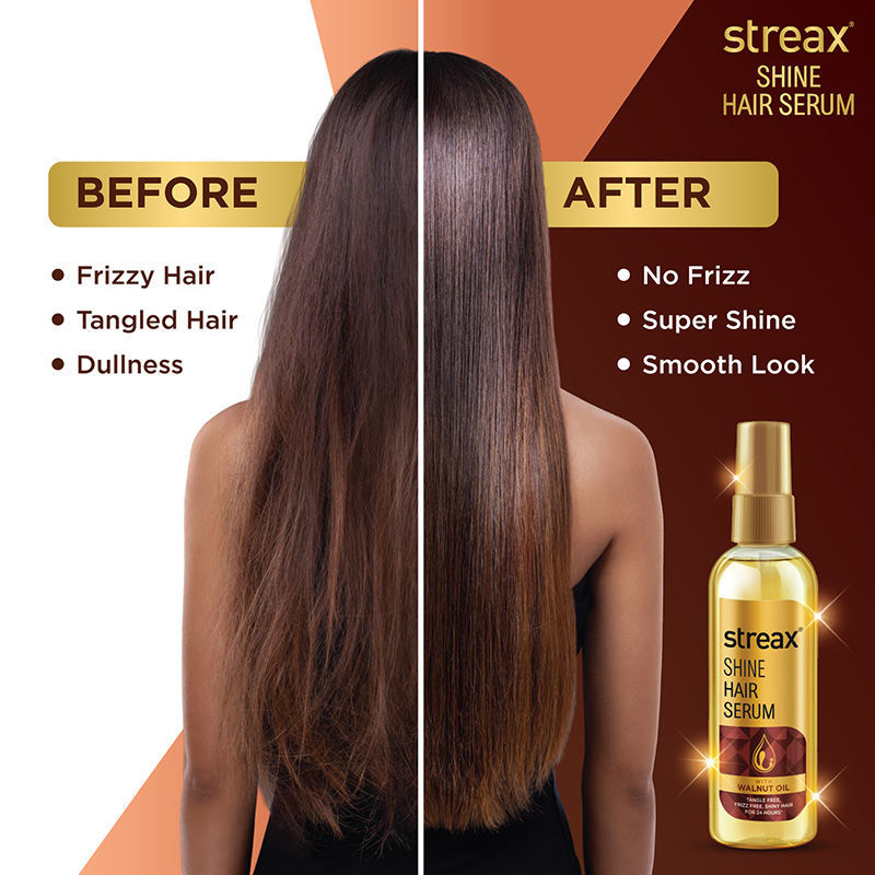 Streax Hair Serum With Walnut Oil For Dry & Frizzy Hair, 200ml Buy at Indicrest Image 6