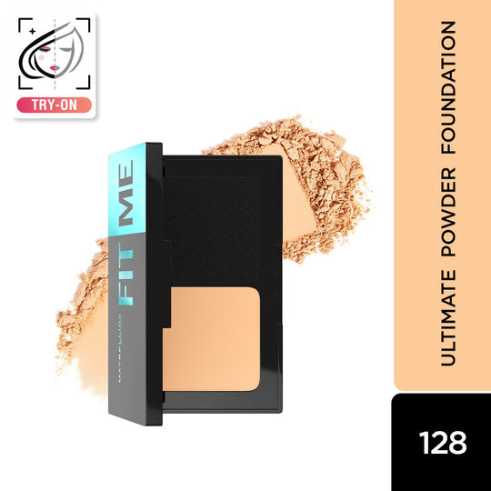 Maybelline New York Fit Me Ultimate Powder Foundation, 24 hr Oil Control + SPF 44 - Shade 128, 9g Buy at Indicrest