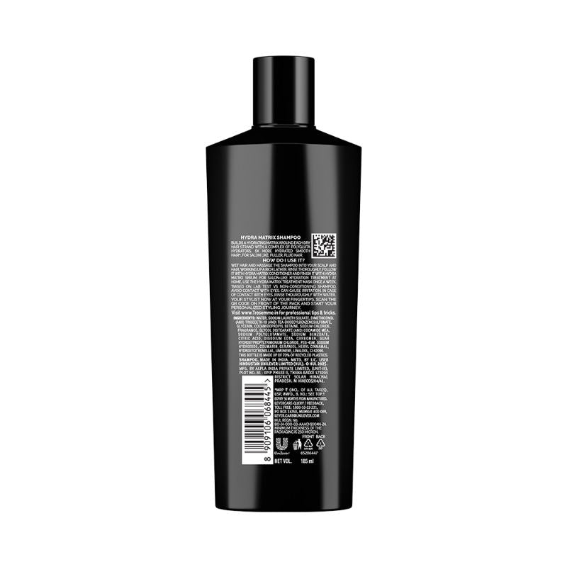 TRESemme Hydra Matrix Shampoo With Polyglutamic Acid for 100H of Hydrated, Fluid Hair, 185ml Buy at Indicrest Image 13