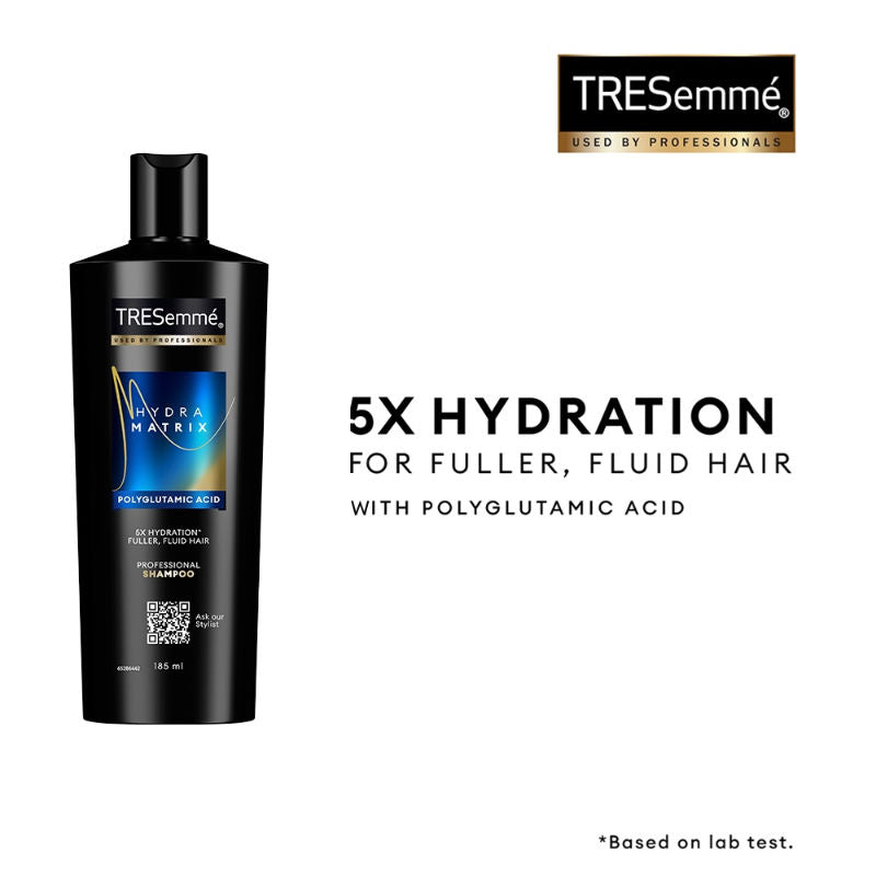 TRESemme Hydra Matrix Shampoo With Polyglutamic Acid for 100H of Hydrated, Fluid Hair, 185ml Buy at Indicrest