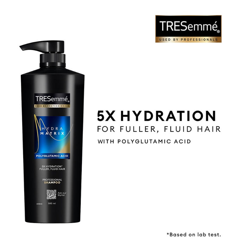 TRESemme Hydra Matrix Shampoo With Polyglutamic Acid for 100H of Hydrated, Fluid Hair, 580ml Buy at Indicrest