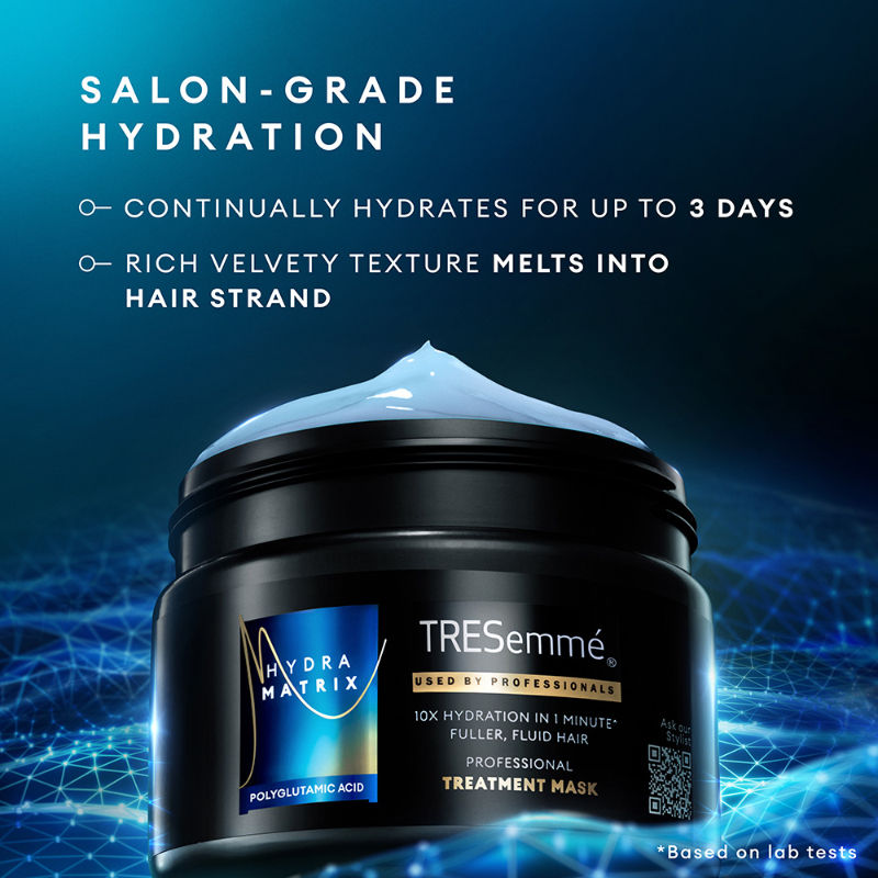 TRESemme Hydra Matrix Treatment Mask With Polyglutamic Acid for 100H Hydrated Fluid Hair, 300ml Buy at Indicrest Image 7
