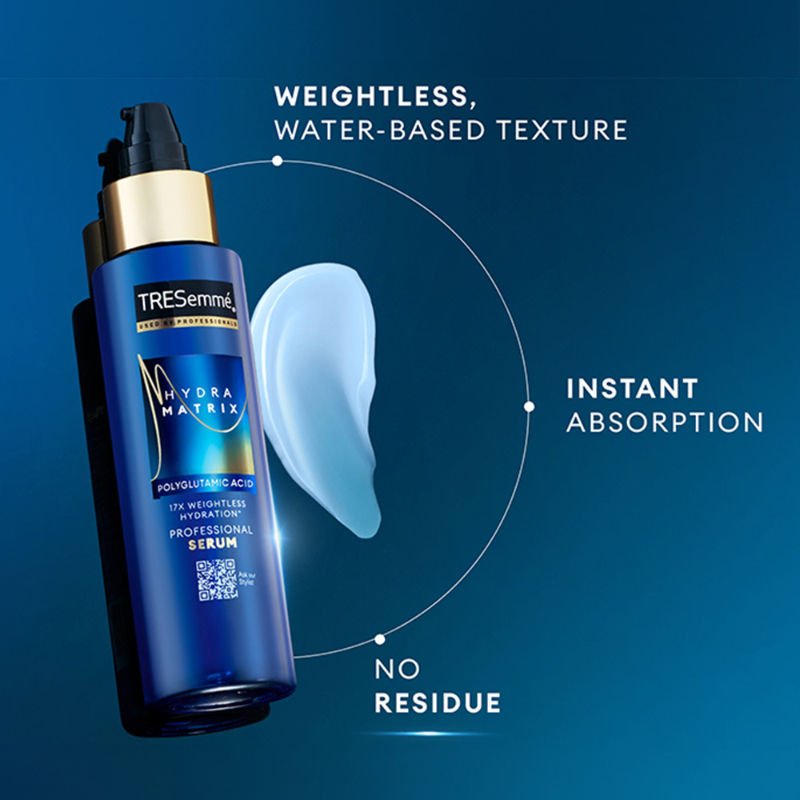 TRESemme Hydra Matrix Leave In Conditioner With Polyglutamic Acid Serum, 100H Hydration, 100ml Buy at Indicrest Image 7