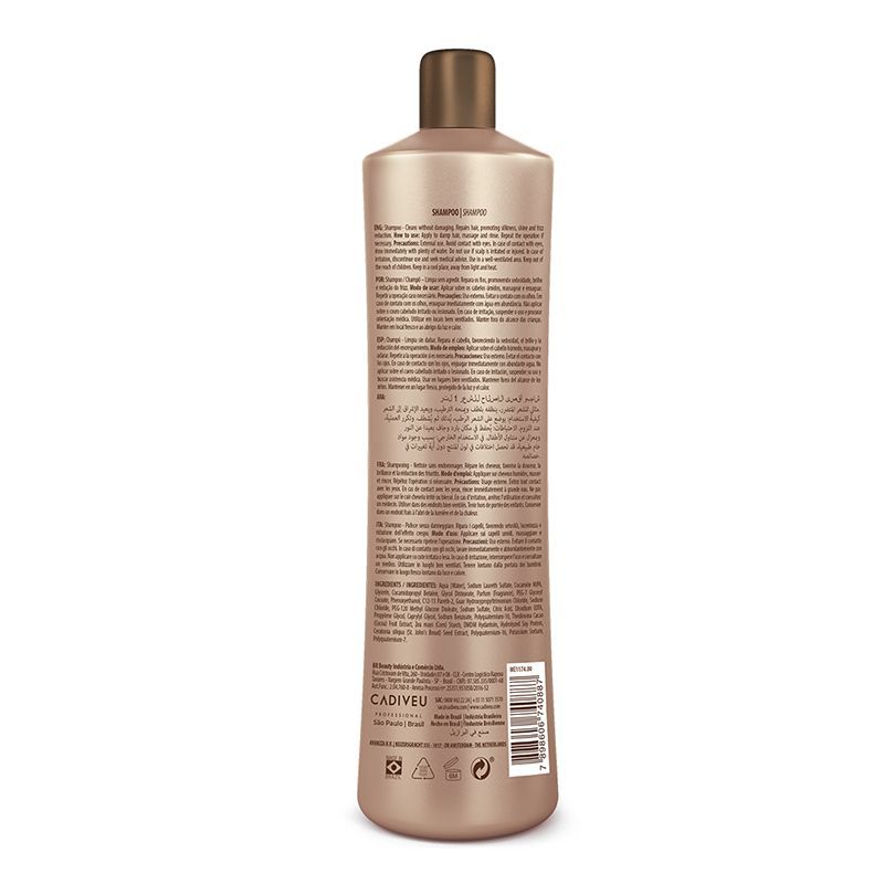 Brasil Cacau Professiol Extreme Repair Shampoo Sulfate Free For Damaged Hair (1000ml) - Image 2 - Buy from Indicrest