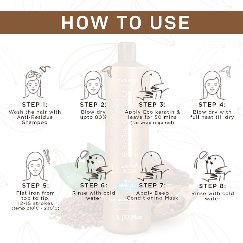 Cadiveu Brasil Cacau Eco Keratin (1000ml) - Image 3 - Buy from Indicrest