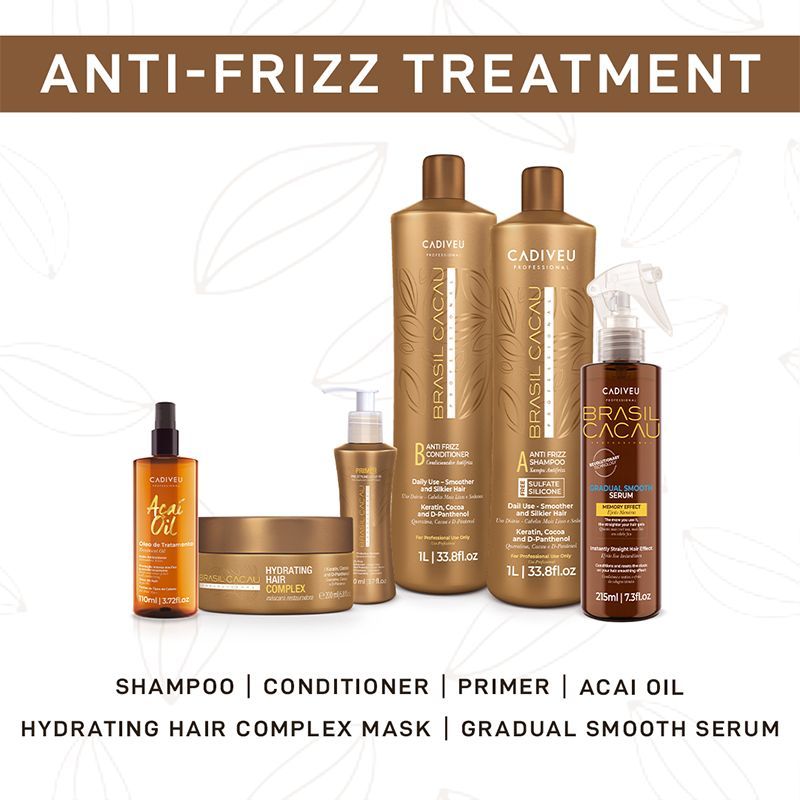 Cadiveu Brasil Cacau Anti Frizz Conditioner For Dry & Frizzy Hair (1000ml) - Image 7 - Buy from Indicrest