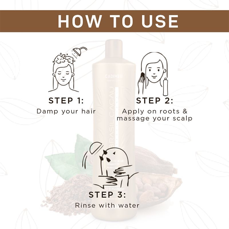 Cadiveu Brasil Cacau Anti Residue Shampoo (1000ml) - Image 3 - Buy from Indicrest