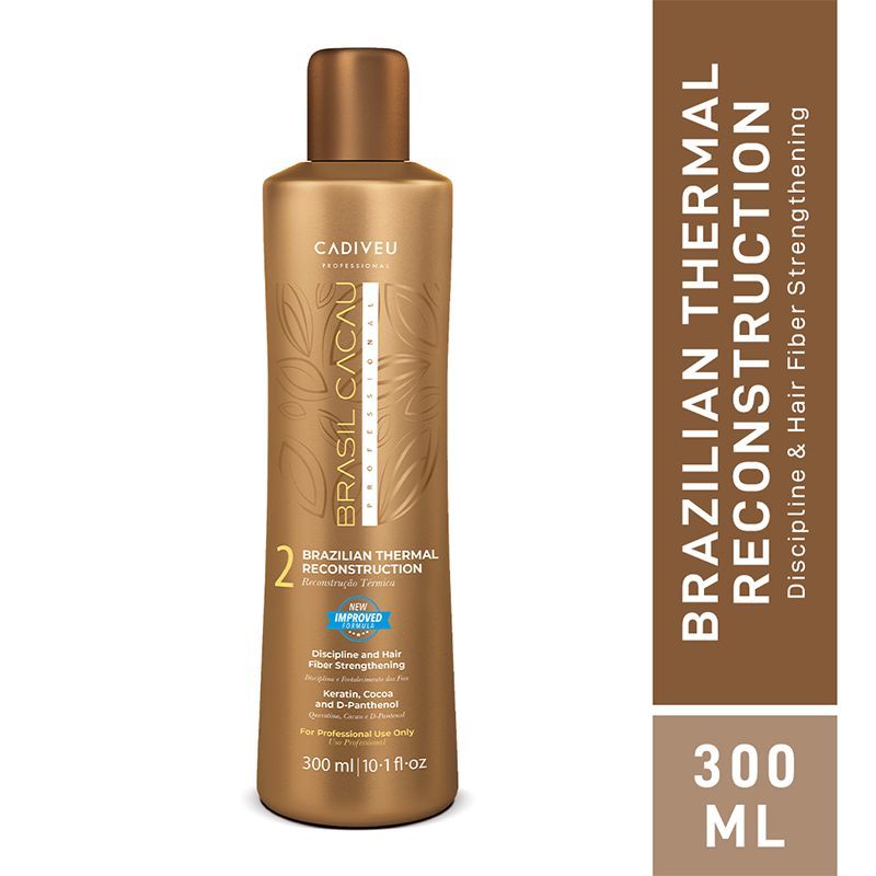 Cadiveu Brasil Cacau Brazilian Thermal Reconstruction Hair Mask For Frizzy Hair (300ml) - Buy from Indicrest