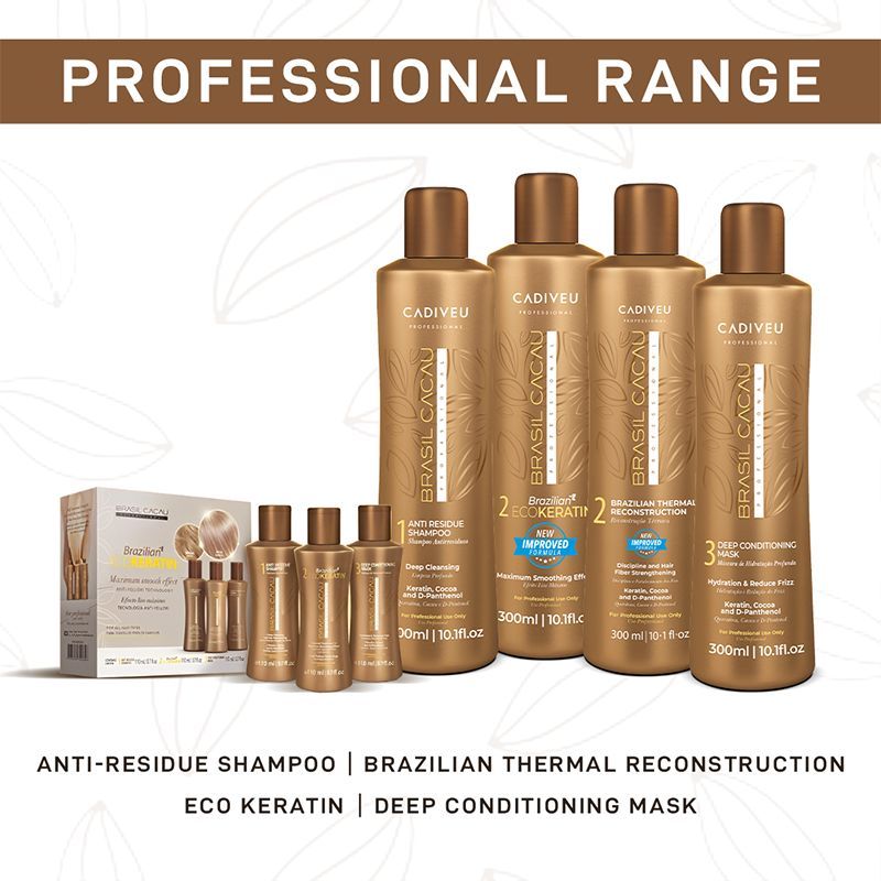 Cadiveu Brasil Cacau Anti Residue Shampoo For Professiolly Treated Hair (300ml) - Image 7 - Buy from Indicrest