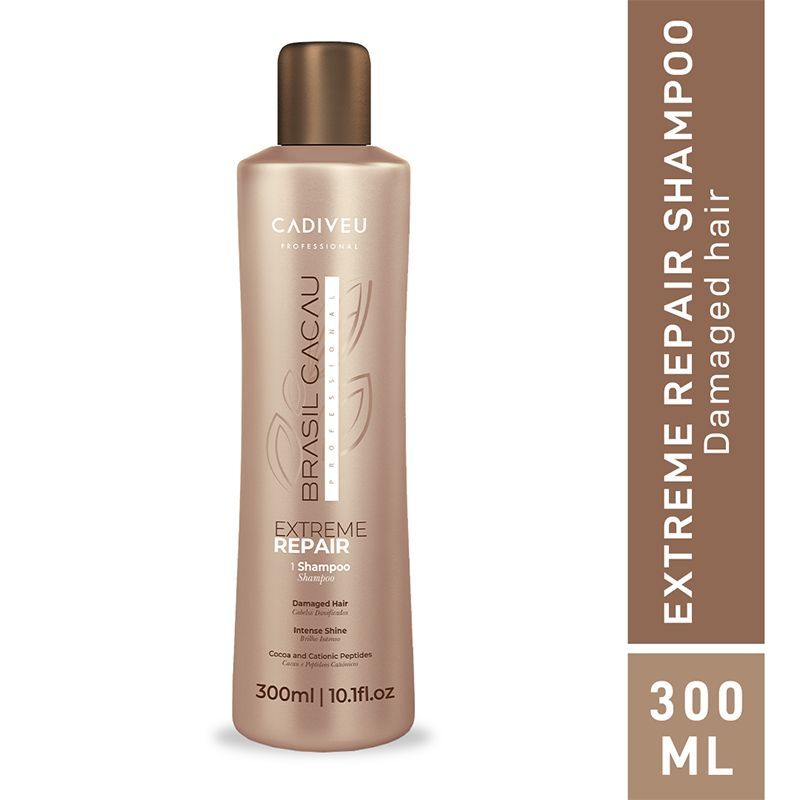 Cadiveu Brasil Cacau Professiol Extreme Repair Shampoo Sulfate Free For Damaged Hair (300ml) - Buy from Indicrest