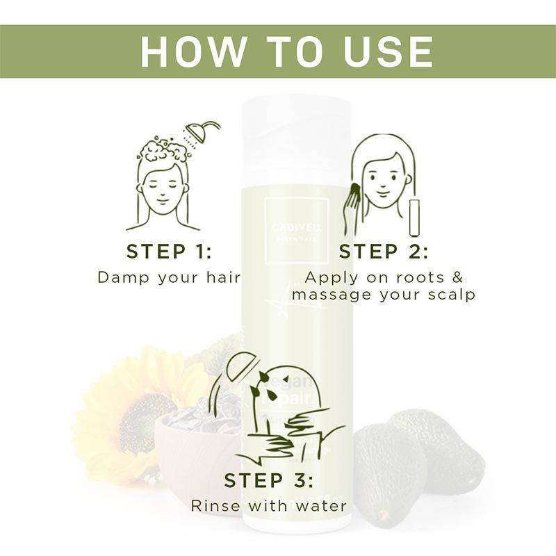 Cadiveu Vegan Repair Shampoo For Damaged Hair (250ml) - Image 4 - Buy from Indicrest