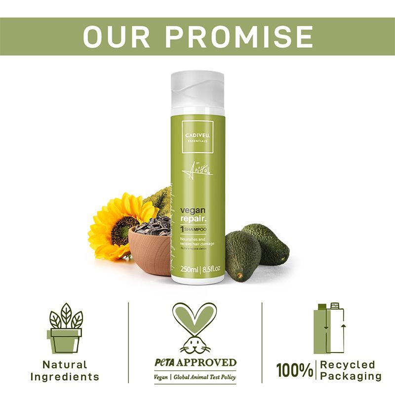 Cadiveu Vegan Repair Shampoo For Damaged Hair (250ml) - Image 6 - Buy from Indicrest