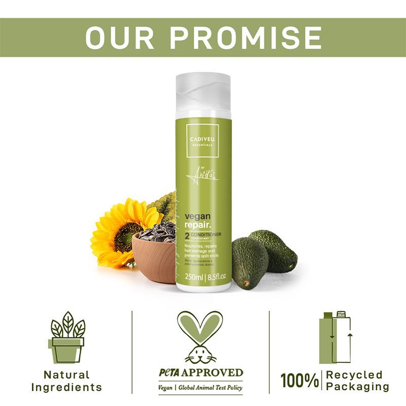 Cadiveu Vegan Hair Conditioner For Damaged Hair (250ml) - Image 6 - Buy from Indicrest