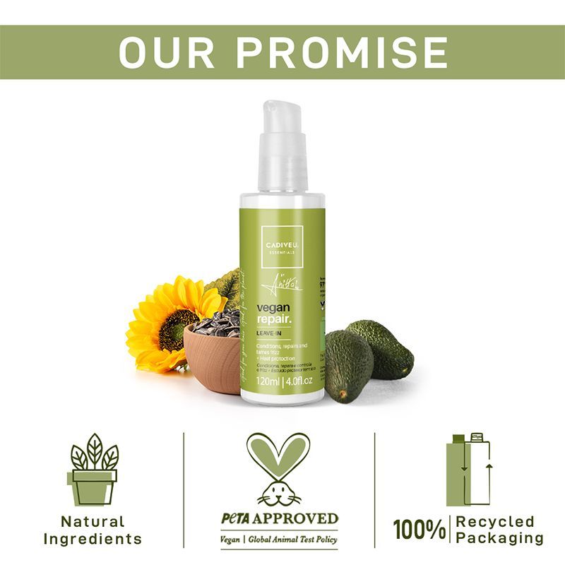 Cadiveu Vegan Repair Leave In Hair Mask For Damaged Hair (120ml) - Image 6 - Buy from Indicrest