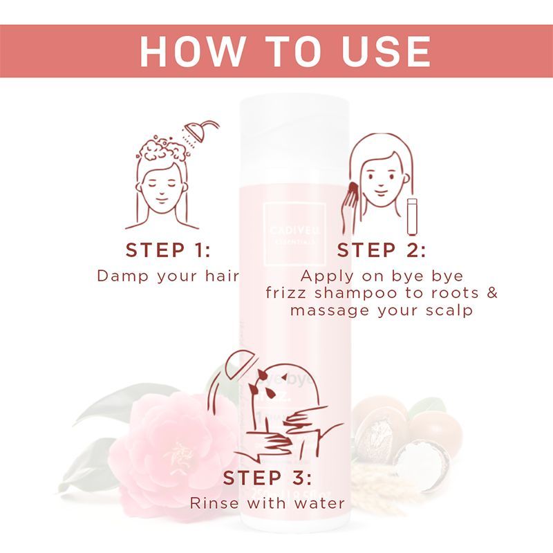 Cadiveu Bye Bye Frizz Shampoo For 72 Hours Frizz Free Hair (250ml) - Image 4 - Buy from Indicrest
