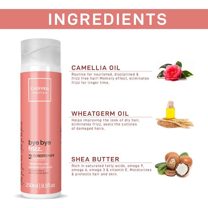 Cadiveu Bye Bye Frizz Conditioner For 72 Hours Frizz Free Hair (250ml) - Image 3 - Buy from Indicrest