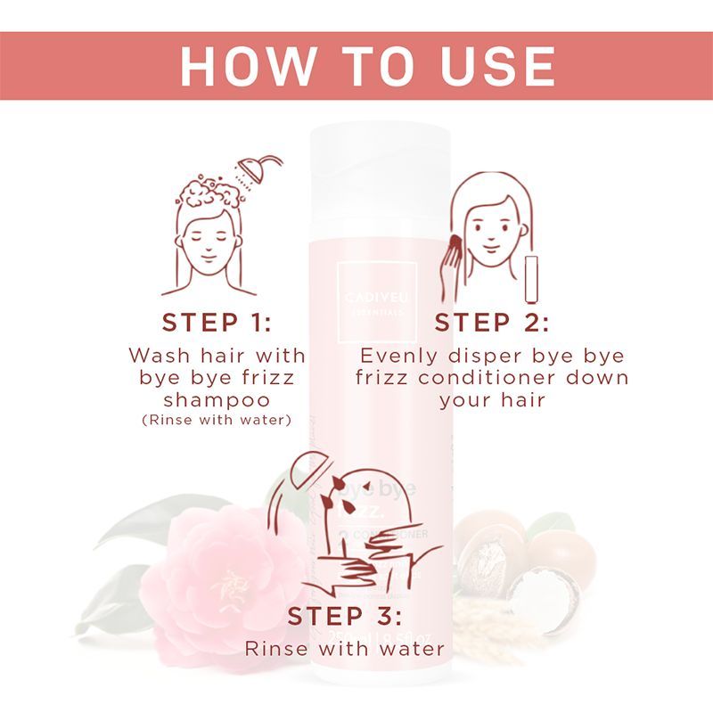 Cadiveu Bye Bye Frizz Conditioner For 72 Hours Frizz Free Hair (250ml) - Image 4 - Buy from Indicrest