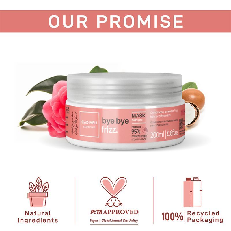 Cadiveu Bye Bye Frizz Mask For 72 Hours Frizz Free Hair (200ml) - Image 6 - Buy from Indicrest