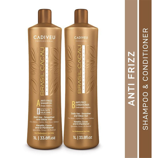Cadiveu Brasil Cacau Anti Frizz Shampoo & Conditioner Combo For Dry & Frizzy Hair - Buy from Indicrest