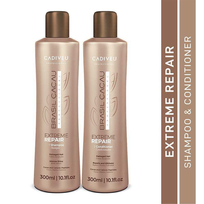 Cadiveu Brasil Cacau Extreme Repair Shampoo & Conditioner Combo For Damaged Hair - Buy from Indicrest
