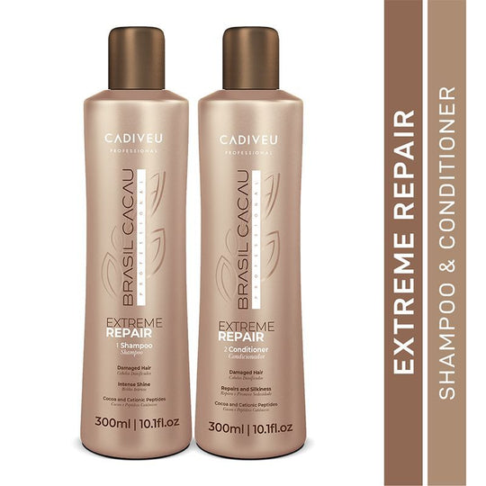 Cadiveu Brasil Cacau Extreme Repair Shampoo & Conditioner Combo For Damaged Hair - Buy from Indicrest