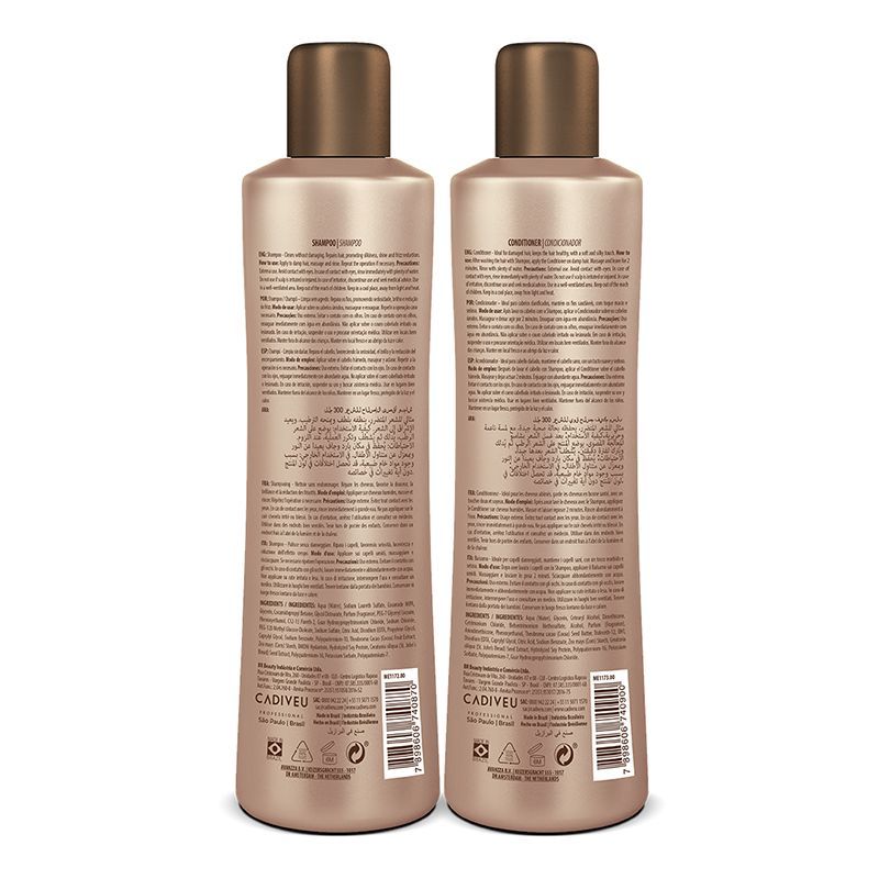 Cadiveu Brasil Cacau Extreme Repair Shampoo & Conditioner Combo For Damaged Hair - Image 2 - Buy from Indicrest