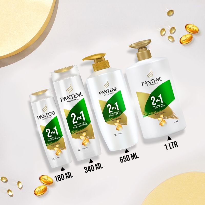Pantene 2 In 1 Silky Smooth Care Shampoo + Conditioner, 180ml Buy at Indicrest Image 7